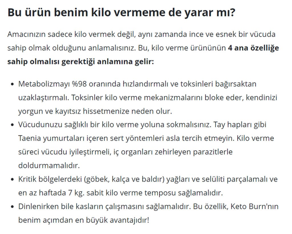 1 Keto Burn nedir